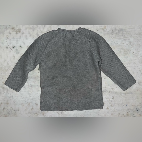 Me & Henry Boy's Cotton Knit Long-Sleeve Sweater in grey | size 2/3 years old - Picture 2 of 4